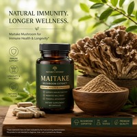 Extrait de champignon Maitake naturel en poudre, 30% 50% de polysaccharides, complément alimentaire de qualité alimentaire