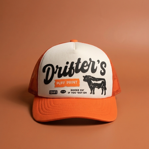 Vintage Trucker Hat Custom Logo Puff Print Mesh Cap Adjustable Snapback Breathable Casual Outdoor Fashion Cap Unisex - Product Image 4