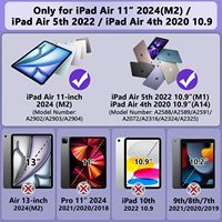 Étui robuste 3 en 1 pour iPad Air 11 2024 Protection antichoc pour iPad étui universel robuste pour tablette pour iPad Air 6th 5th 4