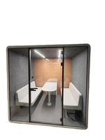 Vente en gros Cadre en acier moderne pour bureau, hôtel, hôpital, centre commercial Utilisation bureau de luxe Pod insonorisé pour réunion