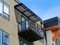 Auvent de magasin en aluminium commercial de taille personnalisée auvents de porte de balcon