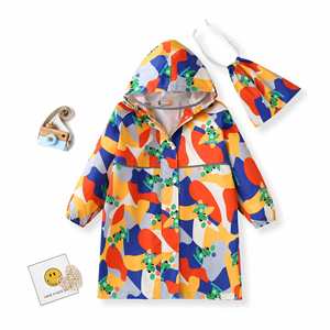 Impermeable Infantil Personalizado con Poncho para Mochila, Ecológico, de una Pieza, Largo, para Bebés y Niños Pequeños y Medianos - Product Image 3