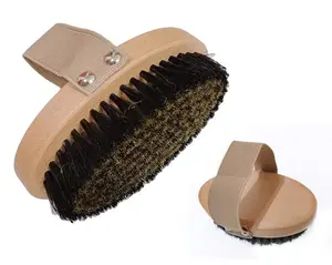 Groothandel Huid Verwijderen Badborstel Voor Exfoliërende Dode Houten Koperdraad Paard Haar Scrubber Douche Borstel