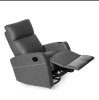 Modernes Multifunktionales Elektrisches Sofa-Set Einzelner Relaxsessel PU-Leder Stuhl Ausziehbarer Holzrahmen Kleines Familien-Wohnzimmer