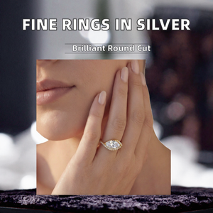 Anillo de Compromiso de Oro Sólido de 18K para Mujer con Diamante Corte Marquesa y Diamantes Naturales Certificados por GIA, Estilo Clásico - Product Image 2