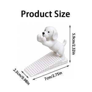 Adorable butoir de porte léger en forme de chiot, imprimé en 3D, design créatif, décoration d'intérieur, cadeau artisanal pour diverses occasions - Product Image 4