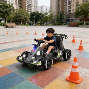Voiture électrique pour enfants à quatre roues, jouet à conduire, télécommande, utilisation en extérieur, vitesse maximale de 8 à 12 km/h, freins à pied électroniques, charge maximale de 50 kg - Product Image 2