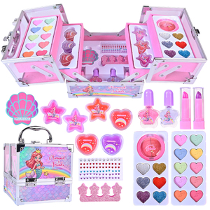 2025 Hot Selling Eye Mask Eye Shadow Lipstick Brush Kit <strong>Beauty</strong> Kids Makeup Sets Cosmetics <strong>Girls</strong> Toys Professional Manufacturer - Product Image 1