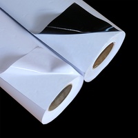 Vinyle auto-adhésif PVC blanc brillant mat avec support 120g 140g pour impression éco-solvant UV latex