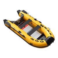 Bote de Rescate Inflable de PVC de 3.3m con Piso de Láminas de Aleación de Aluminio y Asientos Removibles