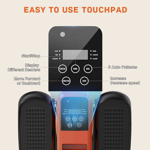 Vélo d'exercice intérieur PAOBA sous le bureau équipement de Fitness à usage domestique Machine elliptique électrique entraîneur croisé - Product Image 2