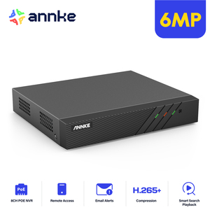 เครื่องบันทึกวิดีโอเครือข่าย ANNKE H.265+ 6MP 8CH POE NVR รองรับการเล่นซ้ำอัจฉริยะ ตรวจจับความเคลื่อนไหว ควบคุมระยะไกล 8 ช่อง POE NVR - Product Image 5