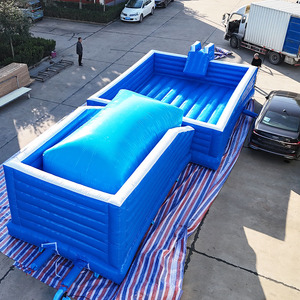 Château Gonflable Commercial Bleu en PVC de Haute Qualité, Grande Taille 20m, Hauteur 50cm, pour Adultes, Usage Extérieur, Modèle Buncy Jumping Fly <span class=keywords><strong>Man</strong></span>, Vente Chaude - Product Image 5