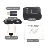 Printer Bluetooth genggam portabel, Printer Thermal Bill 58mm