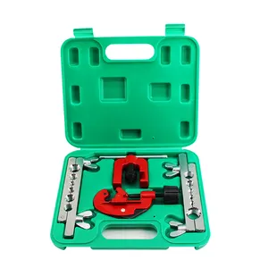 CT-8019 Kit Refrigeration Metal Pipe Spin Swaging Crimping 4pcs Flaring Tool Copper Tube Portable Flaring Tool Kit