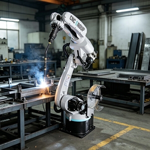 Robot de soudage industriel multifonction à 6 axes, bras robotisé avec support moteur, soudage laser MIG, poste de travail personnalisé, automobile - Product Image 1