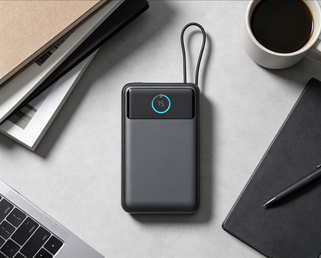 PD35W Qi2.2 Magnetic Power Bank 10000mAh 25W Wireless Charging Built in Cable Portable External Battery Pack for Travel Office