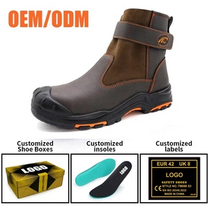 Scarpe Antinfortunistiche OEM <span class=keywords><strong>HRO</strong></span> con Suola in Gomma Antiscivolo e Antipuntura, Puntale in Fibra di Vetro, Resistenti a Rischi Elettrici 18kV per Saldatura - Product Image 4