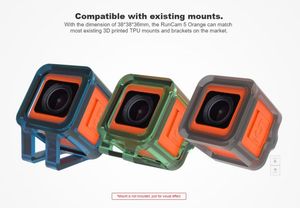 <span class=keywords><strong>RunCam</strong></span> <span class=keywords><strong>5</strong></span> Orange 4K HD Enregistrement 145 Degrés NTSC/PAL 16:9/4:3 Commutable FPV Mini Caméra d'Action pour RC FPV Drone - Product Image 3