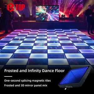 Pista de Baile LED Interactiva de Lujo, Forma Cuadrada, con Luz LED, Videos Interactivos Gratuitos para Eventos de Club Nocturno, Proveedores - Product Image 1