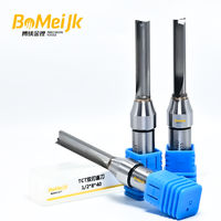BoMeiJK Fraise de compression CNC haute précision, 2 dents droites, en carbure TCT, hélice 45°, pour le bois, ODM/OEM