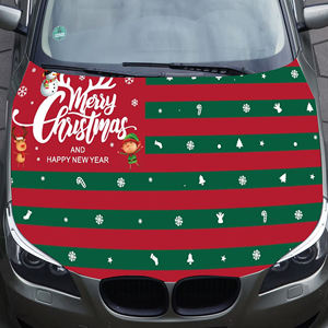 Vente en gros de drapeau de capot moteur de <span class=keywords><strong>voiture</strong></span> de Noël 120*150cm Décoration de <span class=keywords><strong>voiture</strong></span> de vacances résistante à l'usure et durable - Product Image 6