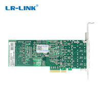 LREC9054pf-4sfp 100fx, 4 puertos, SFP, pcie, lc, Intel I350, chipset, adaptador de tarjeta de red nic óptico