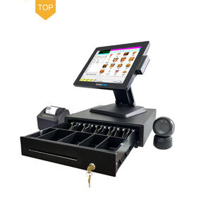 CARAV Fabricación Aleación de aluminio Pantalla dual 15 pulgadas Pos Systems Android <span class=keywords><strong>Windos</strong></span> para supermercados - Product Image 1