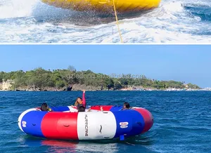 새로운 디자인 물 장난감 풍선 비행 보트 미친 UFO Towable 물 튜브 스포츠 게임