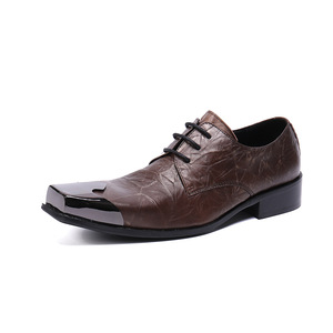 NA009 <strong>Men's</strong> Handmade Leather Oxfords <strong>s</strong> Black Casual Flats Metal Lace <strong>Espadrilles</strong> Customized Wedding Slip-On Boots Solid - Product Image 2