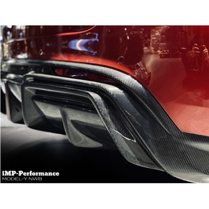 مجموعة هيكل ناشر خلفي من ألياف الكربون لأداء iMP إلى من طراز Tesla Y مناسب لموديل Y لموزع الهواء الخلفي - Product Image 1
