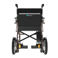 Fauteuil roulant électrique en alliage de magnésium de 12,6 kg, portable, de luxe, motorisé, avec rotation à 360° °   Manette de jeu