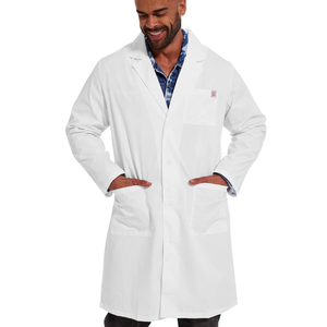 Bata de Laboratorio Blanca para Hombre, de Poliéster y Algodón, Uniforme de Farmacéutico Bordado con Bata de Consulta para Uso Hospitalario - Product Image 3