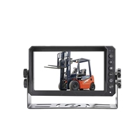 JPM-07E Monitor de 7 Pulgadas 9-36V para Camiones, Caravanas, Autobuses y Autocaravanas, Cámara de Visión Trasera Dual para Estacionamiento