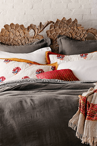 Cama de Madera Maciza de Mediados de Siglo, Cabecera con Listones, Estructura de Plataforma de Mango, Estilo Retro <span class=keywords><strong>MCM</strong></span>, Tamaño King Personalizado, Muebles de Dormitorio - Product Image 4