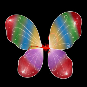 Alas de Mariposa Coloridas, Alas de Hada Arcoíris, Accesorios de Disfraces, Accesorios para Actuaciones en Escenario, Decoración para Fiestas del Día del Niño - Product Image 3