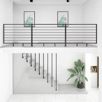 Rampe d'escalier en acier inoxydable et aluminium, design personnalisé, moderne, pour escalier