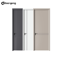 Puertas de Madera Compuesta para el Hogar, Puerta de Entrada Principal de Madera Sólida con Núcleo de Madera y Acabado en Vetas de Madera
