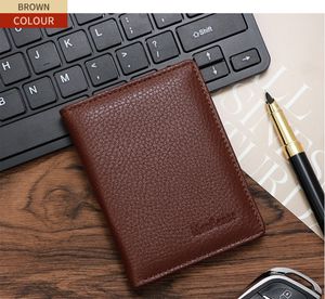 Cartera de cuero PU con patrón de lichi para hombre, diseño delgado minimalista con función RFID, cierre abierto, nuevo modelo de cartera corta - Product Image 4