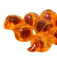 Bonbons moelleux à la loquat à centre liquide, bonbons gélifiés apaisants pour la gorge fourrés à la pâte de poire