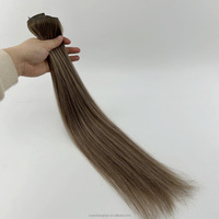 Extensions à clips sans couture en cheveux humains brésiliens Remy, grade 10A, 22 pouces, double trame, texture lisse/ondulée/bouclée