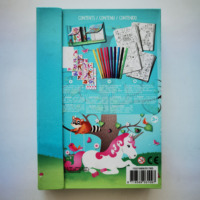 Vente en gros, ensemble de papeterie pour filles avec impression personnalisée, ensemble de carnet de croquis en spirale pour enfants, kit de bricolage pour agenda et carnet