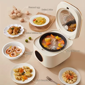 Olla Arrocera Eléctrica Inteligente de 5L, Multifuncional, Antiadherente, con Temporizador Digital Automático, Pantalla LED, de Plástico, 1000W - Product Image 1