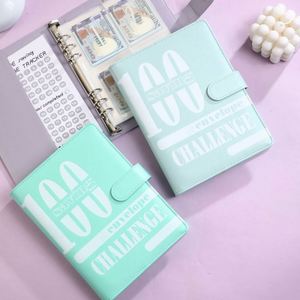 Cuaderno de Cuero de Alta Gama para Estudiantes, Desafío de Ahorro de 100 Días, Libro de Presupuesto para Ahorrar Dinero, Cuaderno de Hojas Sueltas, Regalo, Tapa Dura, A5, 80 - Product Image 2