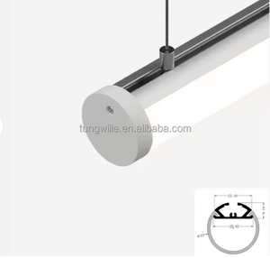 Profilé de <span class=keywords><strong>tube</strong></span> LED rond, canal LED en aluminium lumineux à 270 degrés - Product Image 6