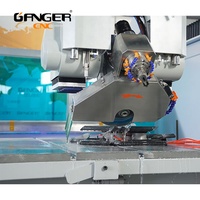 Routeur CNC 5+1 axes entièrement automatique pour le polissage de pierre, machine de découpe de marbre pour comptoirs à moteur haute productivité