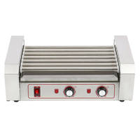 Réchauffeur de pain de Machine de hot-dog d'acier inoxydable de 11 bâtons commercial gril électrique de rouleau de nouvelle condition pour des restaurants de saucisse