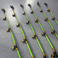 Canne à pêche à la traîne réglable pour la pêche en haute mer, 80lb 100lb 130lb, 1,68m, pour thon