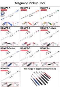 Ensemble d'outils de préhension télescopiques magnétiques avec miroir d'inspection à lumière LED 360° °   Rotule pivotante pour une vision supplémentaire des angles morts - Product Image 3