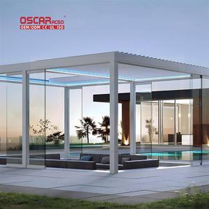 Omizable Kích thước điều khiển từ xa Patio mái hiên cơ giới có thể thu vào với đầy đủ Cassette vườn sân thượng ban công có thể thu vào pergola - Product Image 3